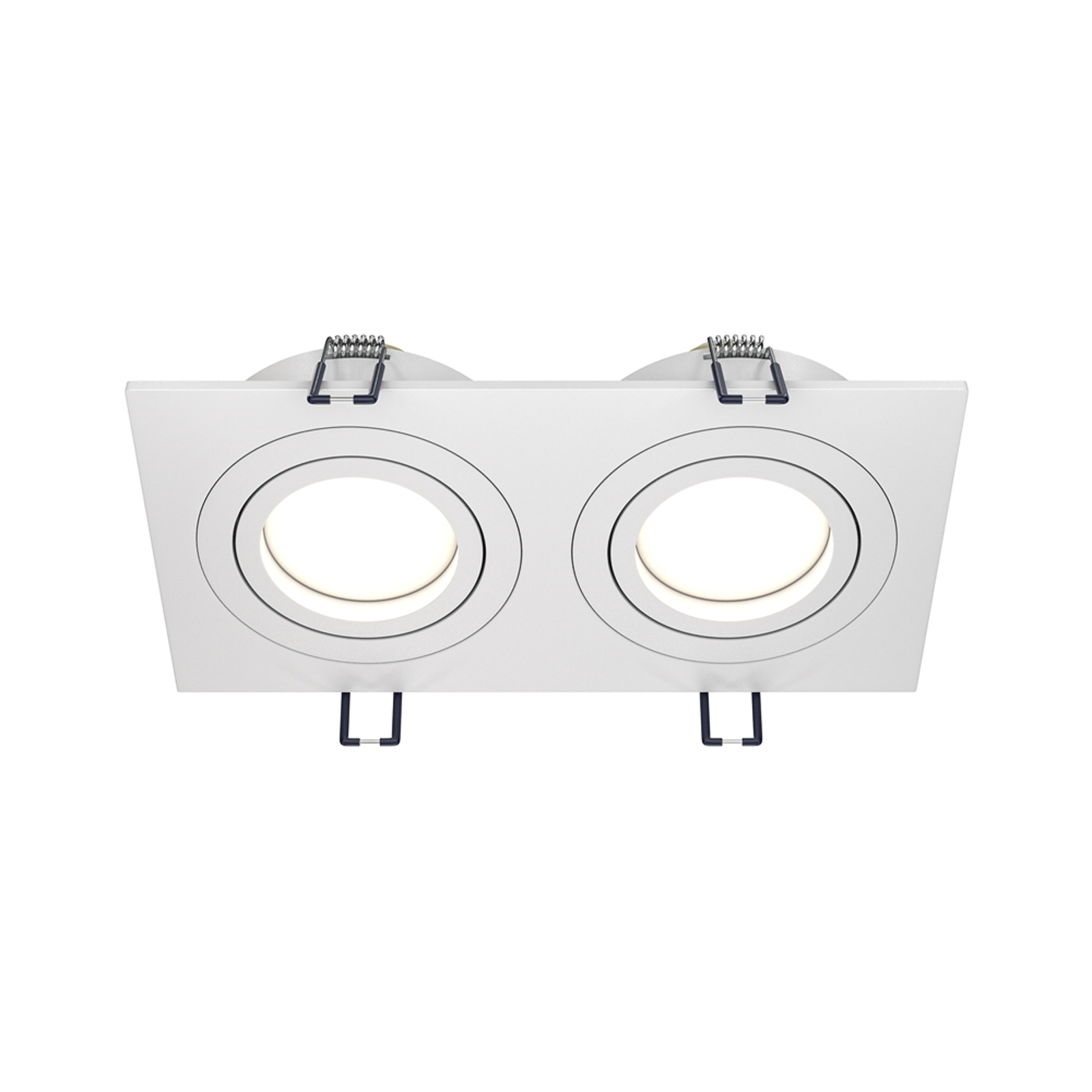 Maytoni inbouwlamp Atom, wit, 2-lamps, 17,5 x 9,2 cm
